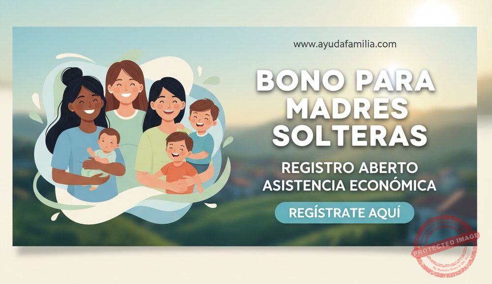 Bono para Madres Solteras registro abierto para recibir asistencia económica