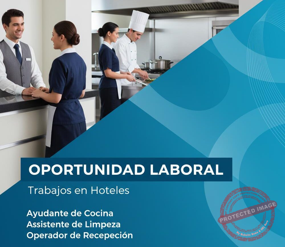 Empleos en Hoteles con puestos activos para recepción y habitaciones