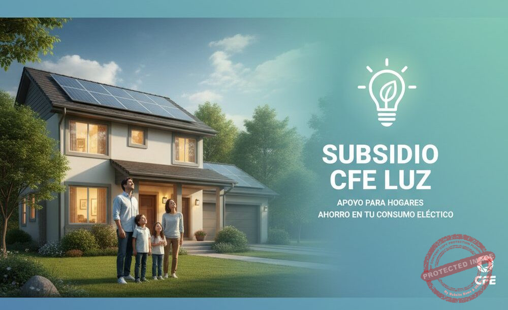 Subsidio de Luz CFE apoyo por consumo eléctrico para hogares
